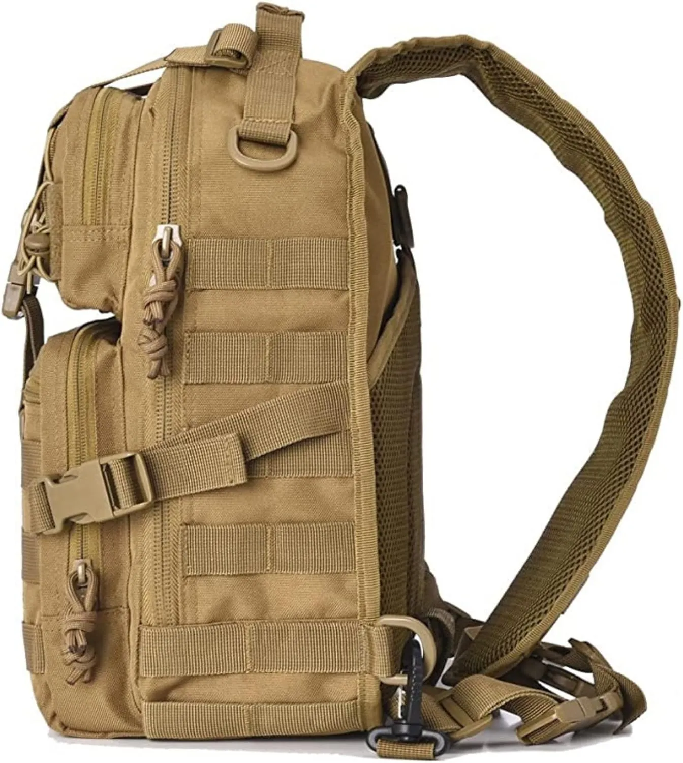 Tactical Military Sling Backpack 15L Shoulder Bag Molle Outdoor Daypack Backpack with Adjustable Strap