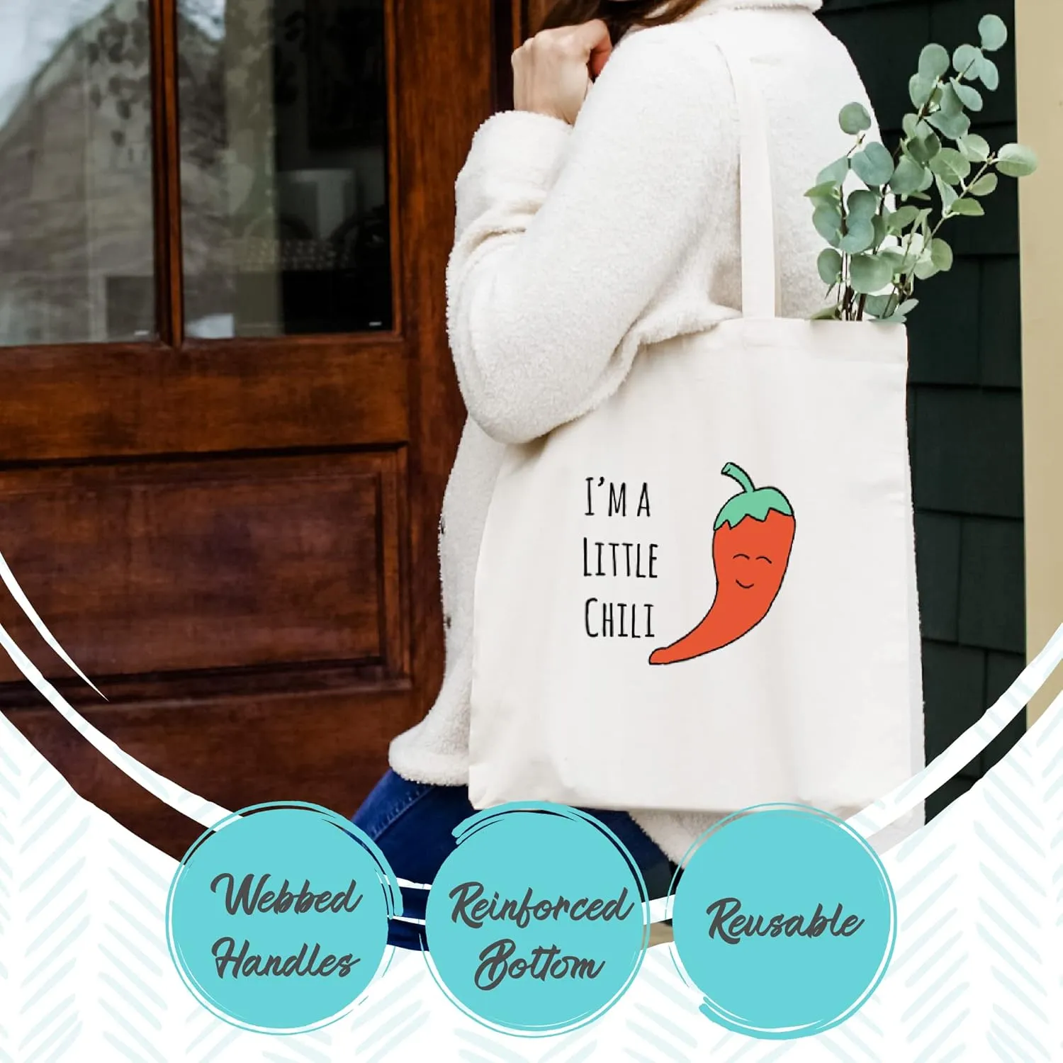 Talk Dirt To Me, 100% Cotton Canvas, Natural Tote Bag, Full-Color Tote, Funny Design