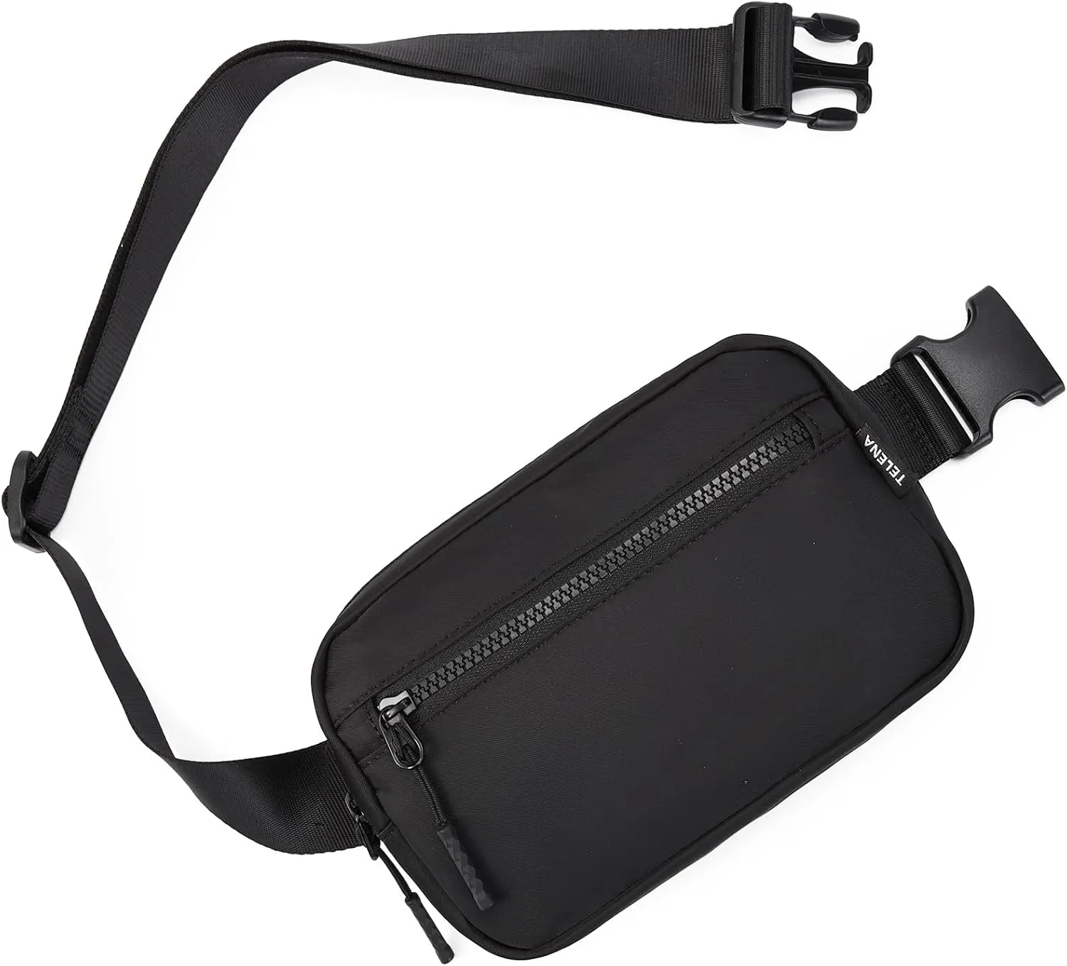 Telena Fanny Packs Crossbody Belt Bag Cross Body Bag Fashionable for Women with Adjustable Strap Black