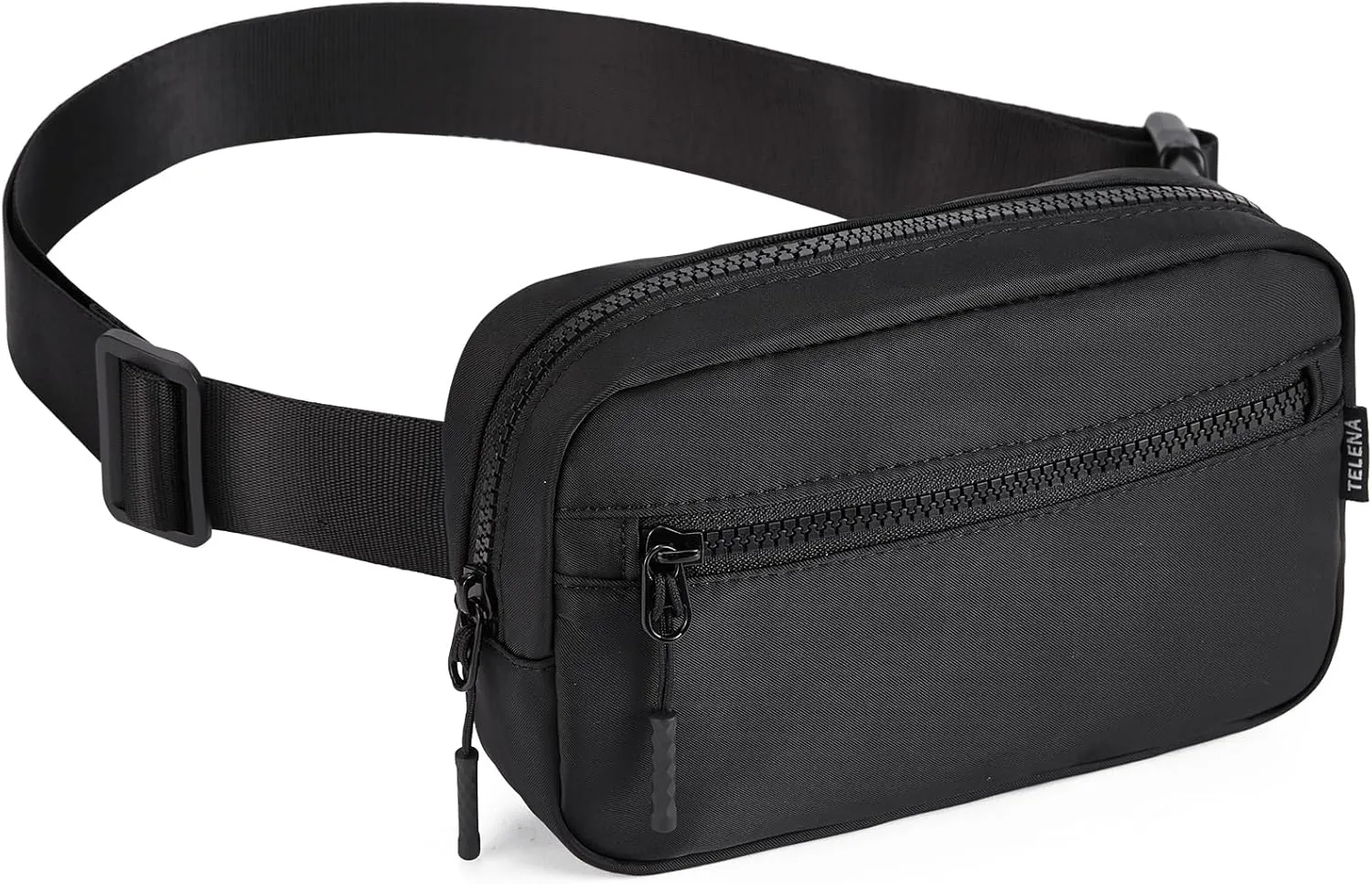 Telena Fanny Packs Crossbody Belt Bag Cross Body Bag Fashionable for Women with Adjustable Strap Black