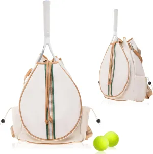Tennis Bag Tennis Backpack for Women - Racket Pouch Case Pickleball, Badminton, Squash Sports Racquet Convertible Shoulder Tote Strap Stylish Design, Large Compartment Storage