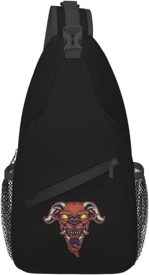 Terror Of The Bull's Head Crossbody Bags For Women Men Chest Backpack Gym Shoulder Bag Travel Outdoor Sports Casual Crossbody Bags
