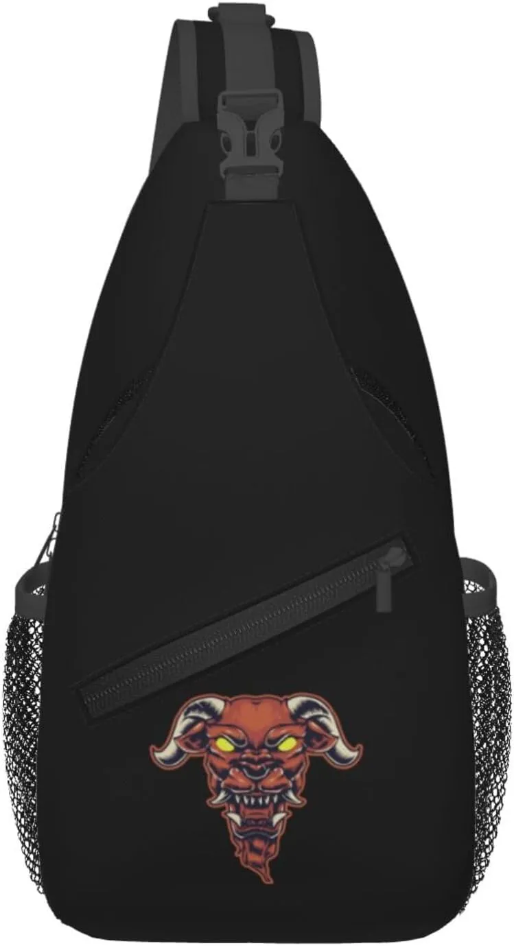 Terror Of The Bull's Head Crossbody Bags For Women Men Chest Backpack Gym Shoulder Bag Travel Outdoor Sports Casual Crossbody Bags