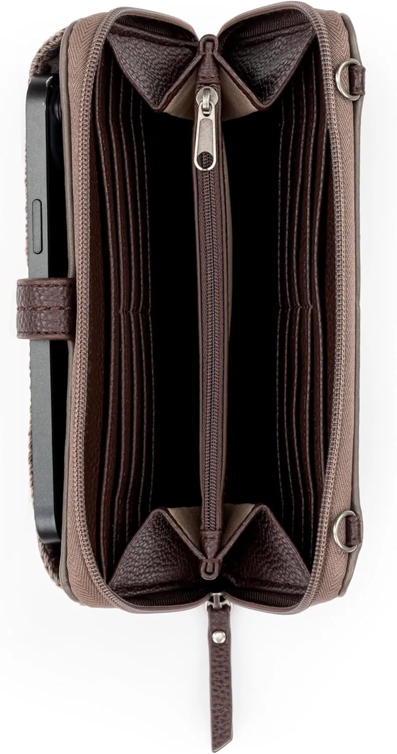 The Sak Iris Smartphone Crossbody Purse - Women's Cellphone Bag & Wallet For Everyday - Convertible Wristlet With Zipper