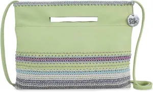 The Sak Linden 3-in-1 Convertible Crossbody Bag in Leather, Adjustable & Removable Straps, Key Lime Seminyak