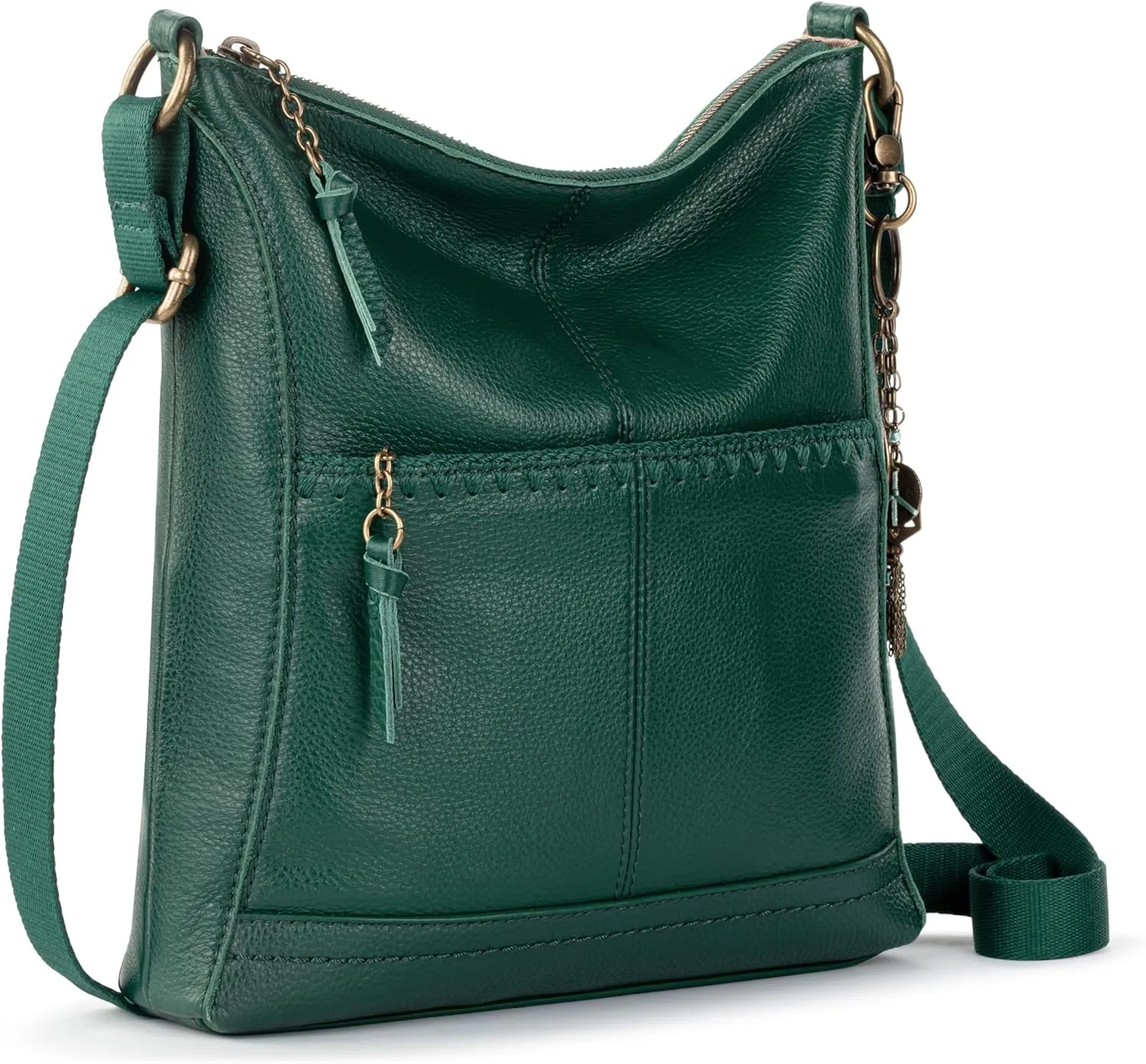 The Sak Lucia Crossbody Bag in Leather, Convertible Purse with Adjustable Strap
