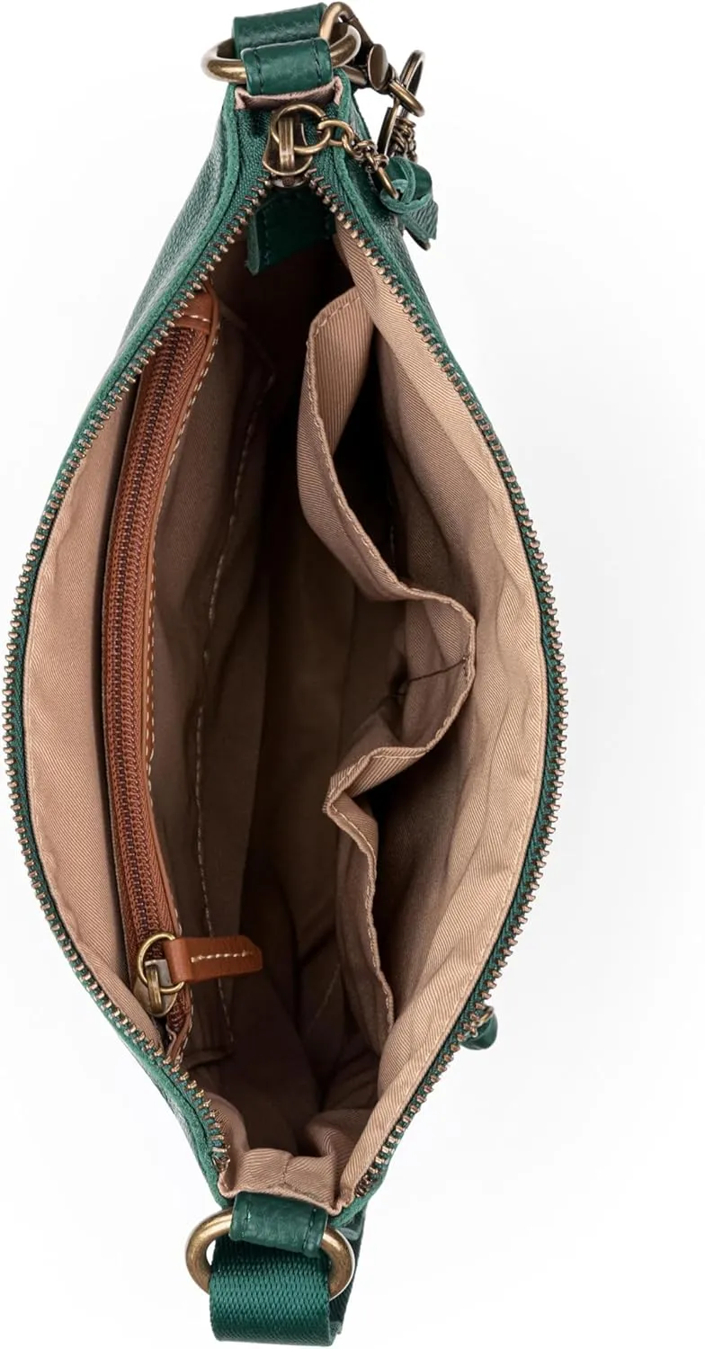 The Sak Lucia Crossbody Bag in Leather, Convertible Purse with Adjustable Strap