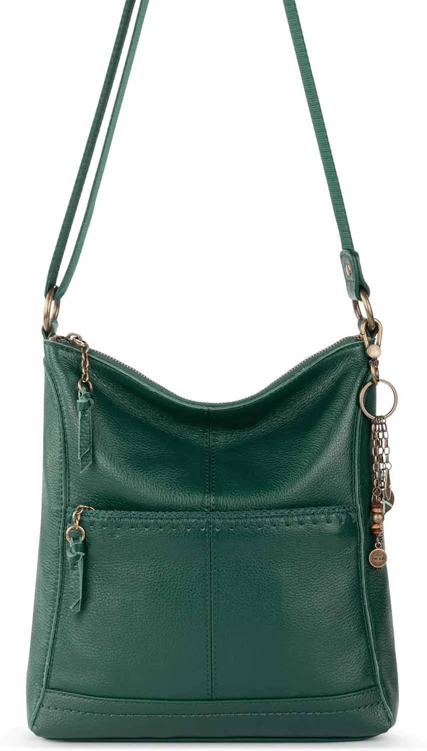 The Sak Lucia Crossbody Bag in Leather, Convertible Purse with Adjustable Strap