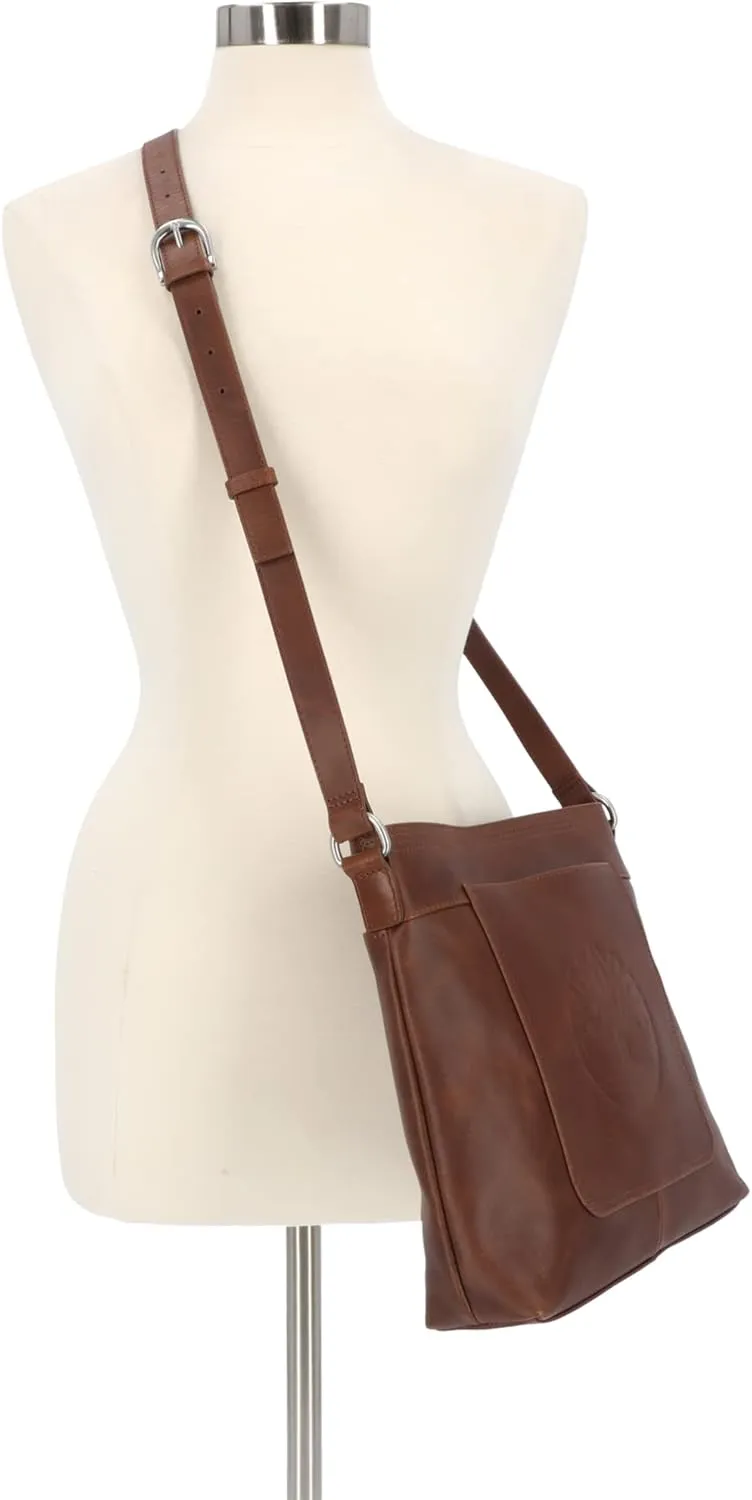 Timberland Large Leather Crossbody Purse Shoulder Bag