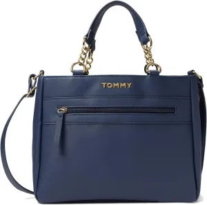 Tommy Hilfiger Women's Kendall Ii Convertible Satchel-saffiano Pvc
