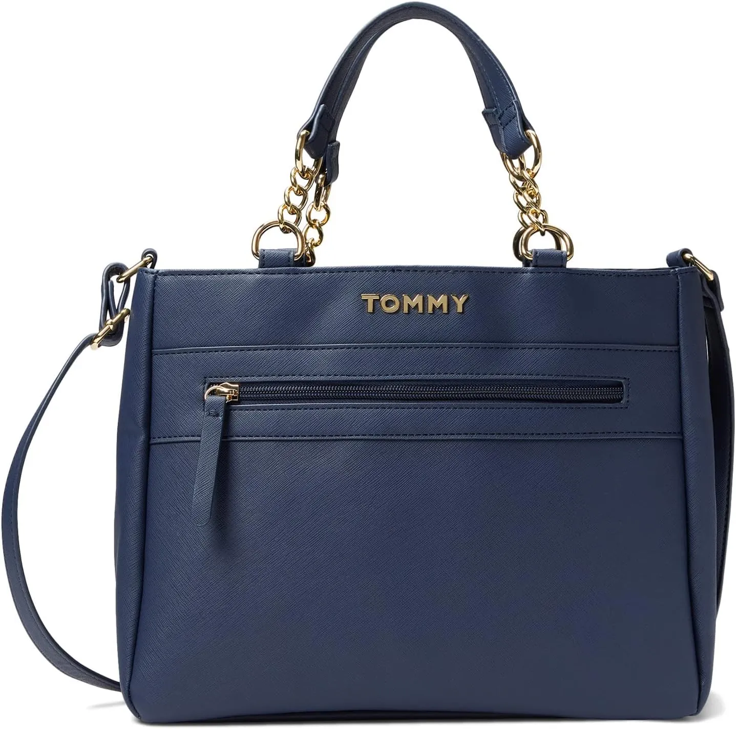 Tommy Hilfiger Women's Kendall Ii Convertible Satchel-saffiano Pvc