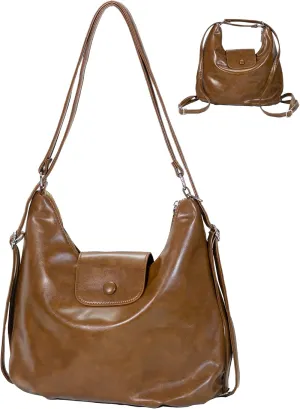 Tote Bag for Women 4-in-1 Convertible Backpack Purse - Soft PU Leather Shoulder Bag/Crossbody Bag/Backpack/Handbag