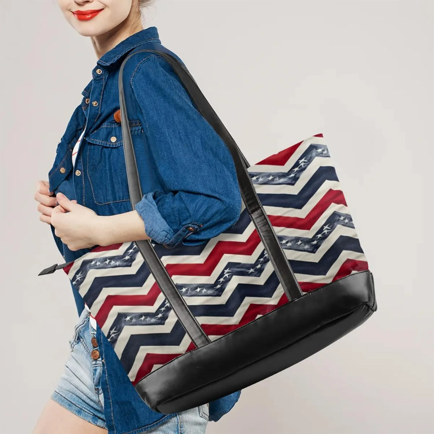 Tote Bag for Women with Zipper, Laptop Tote Bags Laptop Sleeve Case Shoulder Bag Messenger Bags