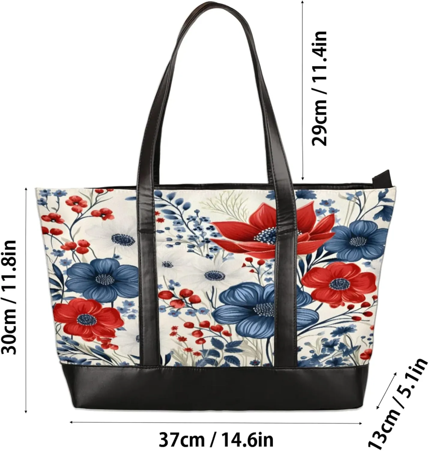 Tote Bag for Women with Zipper, Laptop Tote Bags Laptop Sleeve Case Shoulder Bag Messenger Bags
