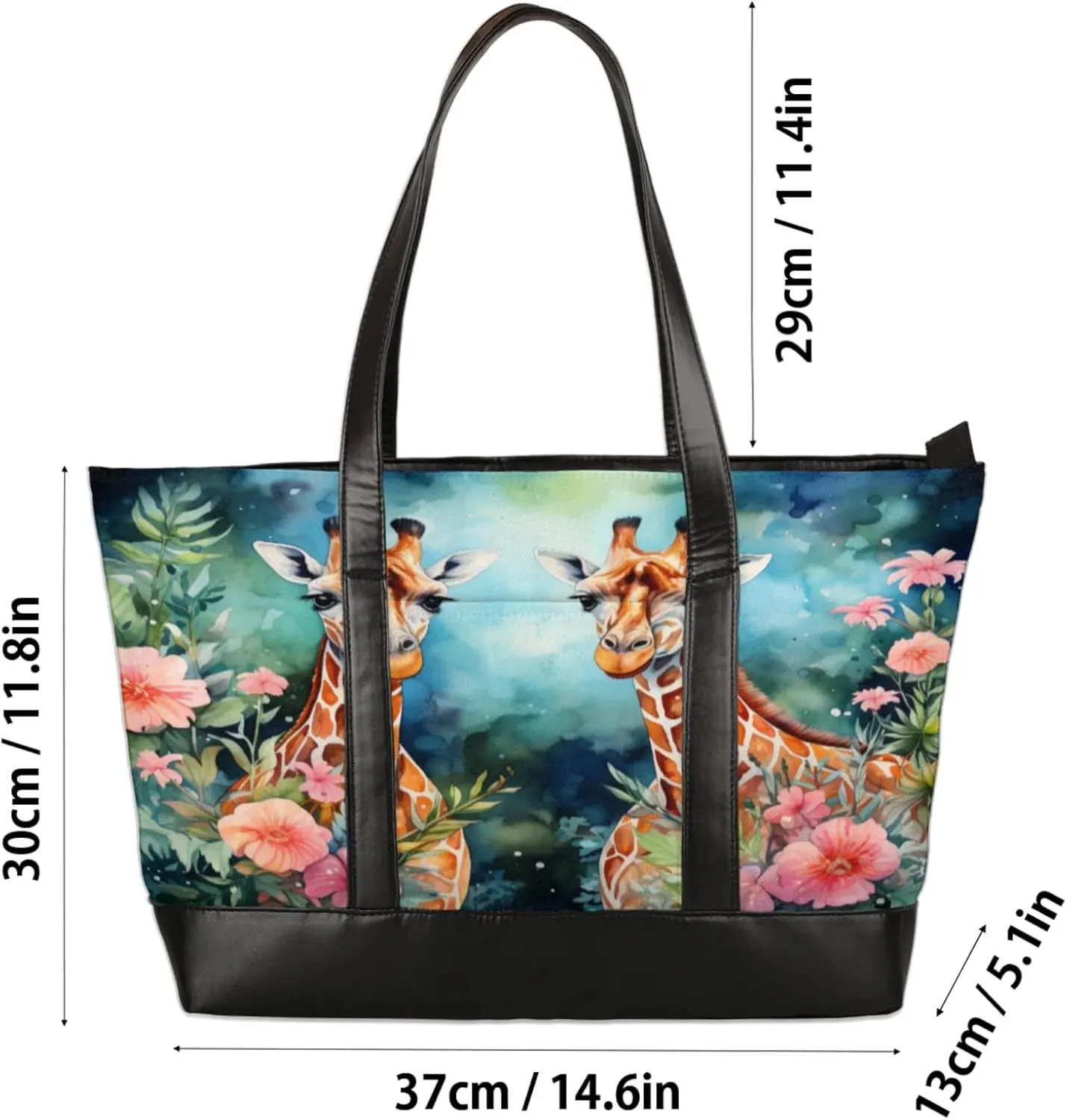 Tote Bag for Women with Zipper, Laptop Tote Bags Laptop Sleeve Case Shoulder Bag Messenger Bags
