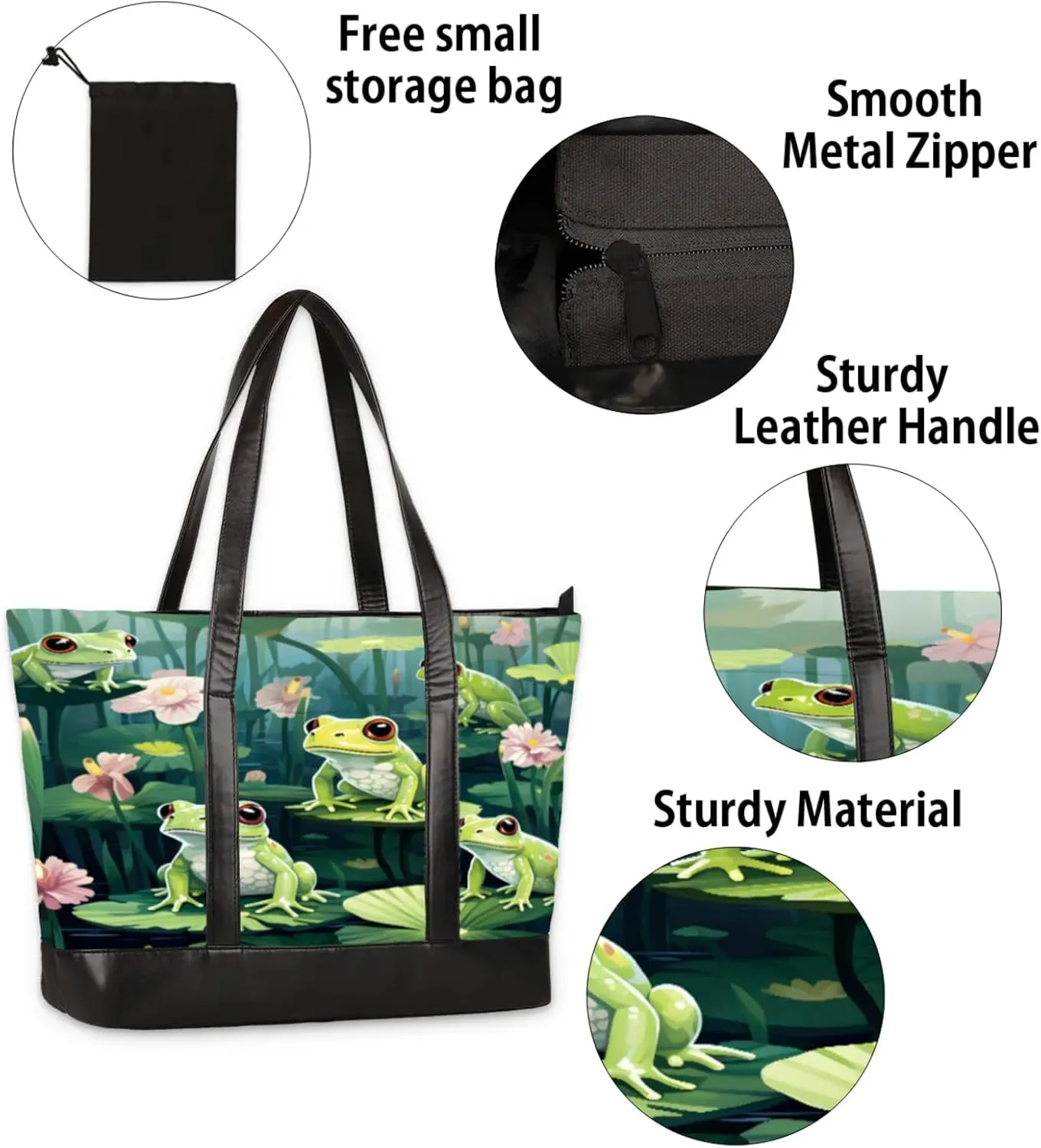 Tote Bag for Women with Zipper, Laptop Tote Bags Laptop Sleeve Case Shoulder Bag Messenger Bags