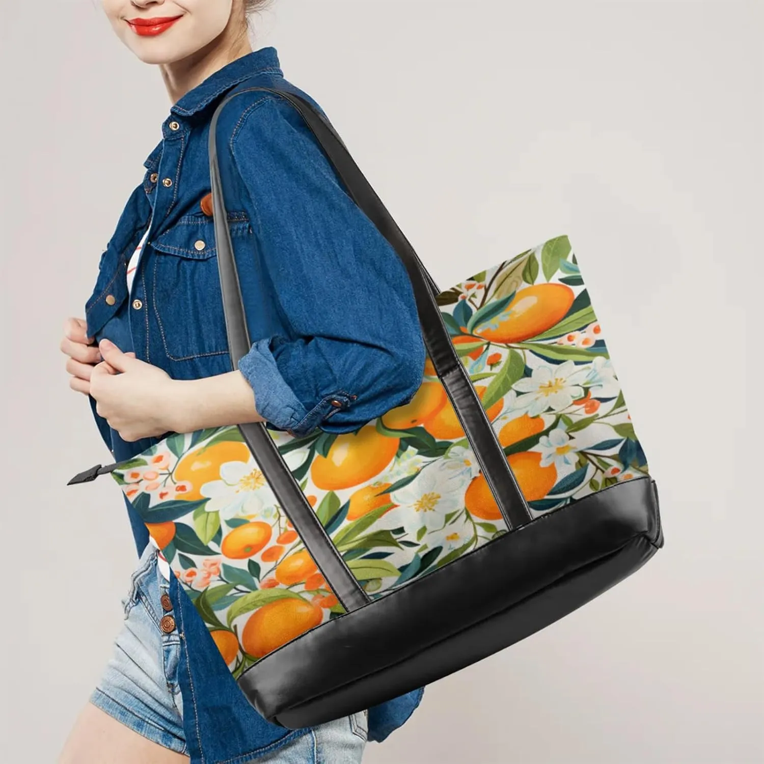 Tote Bag for Women with Zipper, Laptop Tote Bags Laptop Sleeve Case Shoulder Bag Messenger Bags