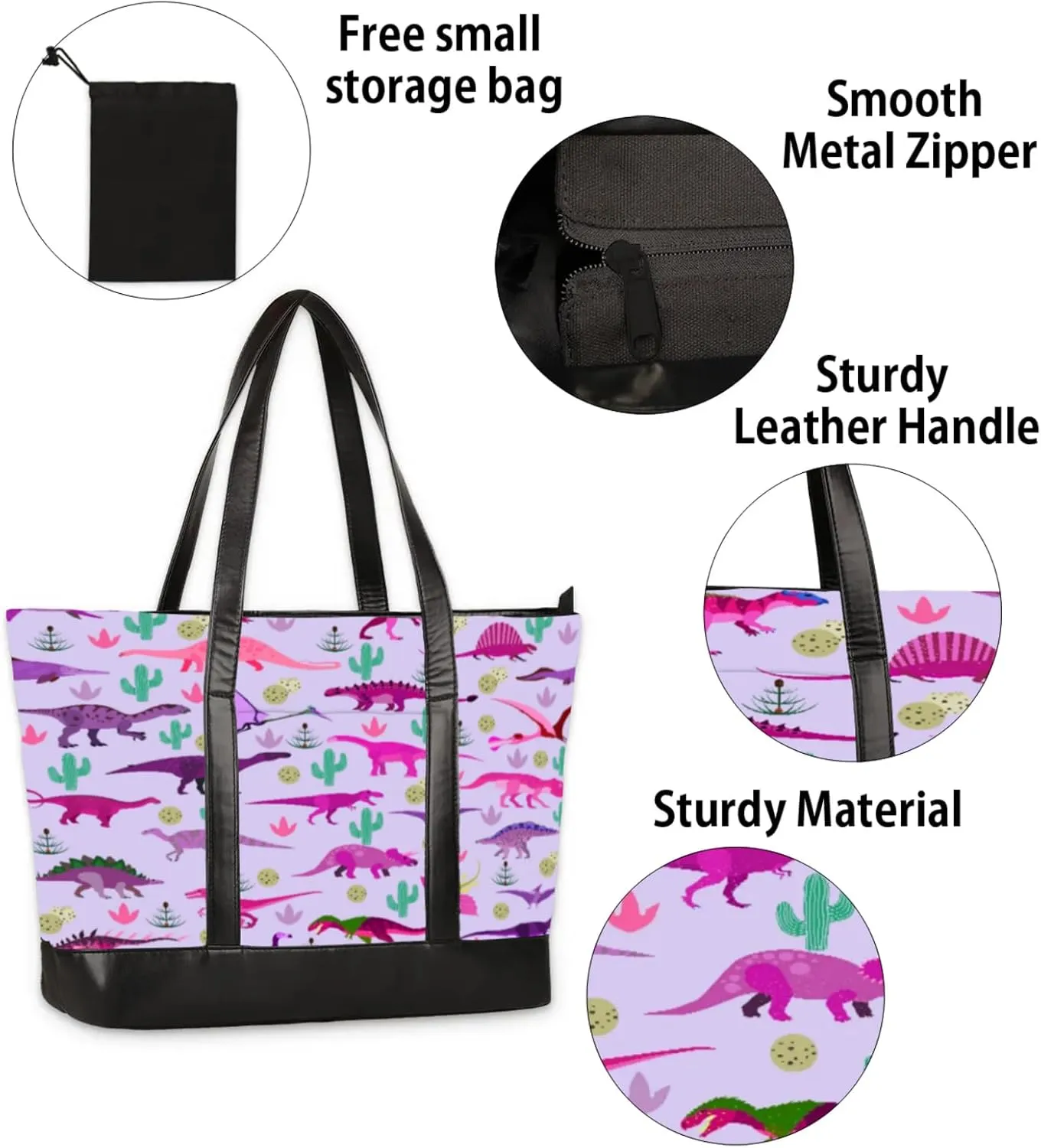 Tote Bag for Women with Zipper, Laptop Tote Bags Laptop Sleeve Case Shoulder Bag Messenger Bags