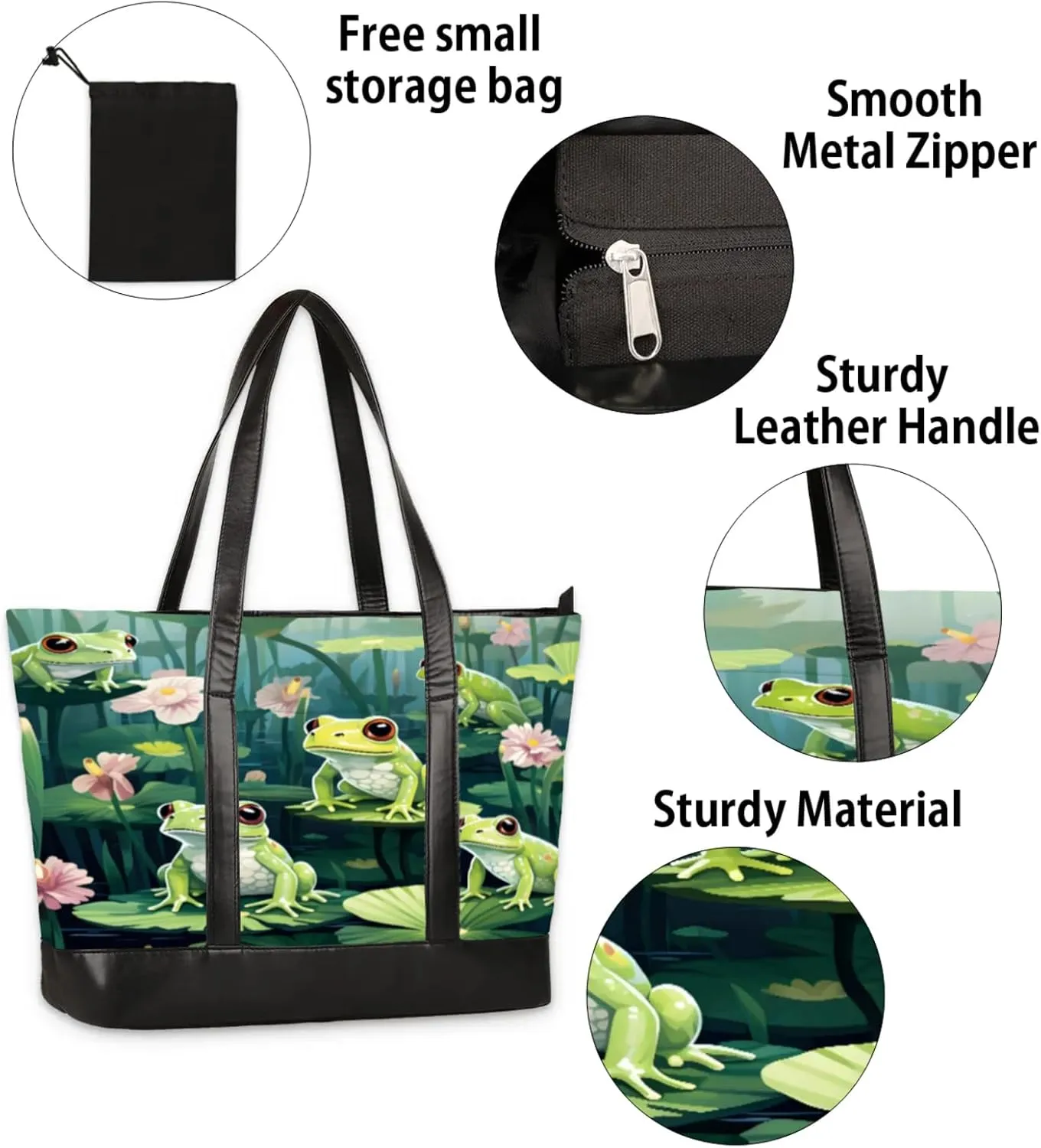 Tote Bag for Women with Zipper, Laptop Tote Bags Laptop Sleeve Case Shoulder Bag Messenger Bags