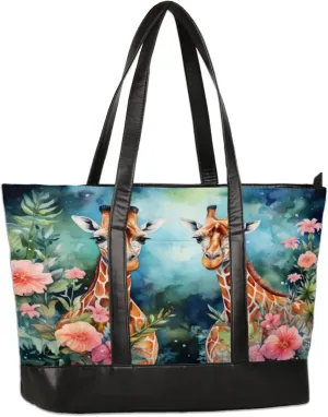 Tote Bag for Women with Zipper, Laptop Tote Bags Laptop Sleeve Case Shoulder Bag Messenger Bags