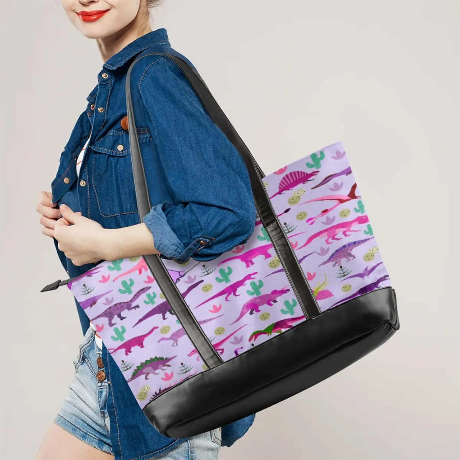 Tote Bag for Women with Zipper, Laptop Tote Bags Laptop Sleeve Case Shoulder Bag Messenger Bags