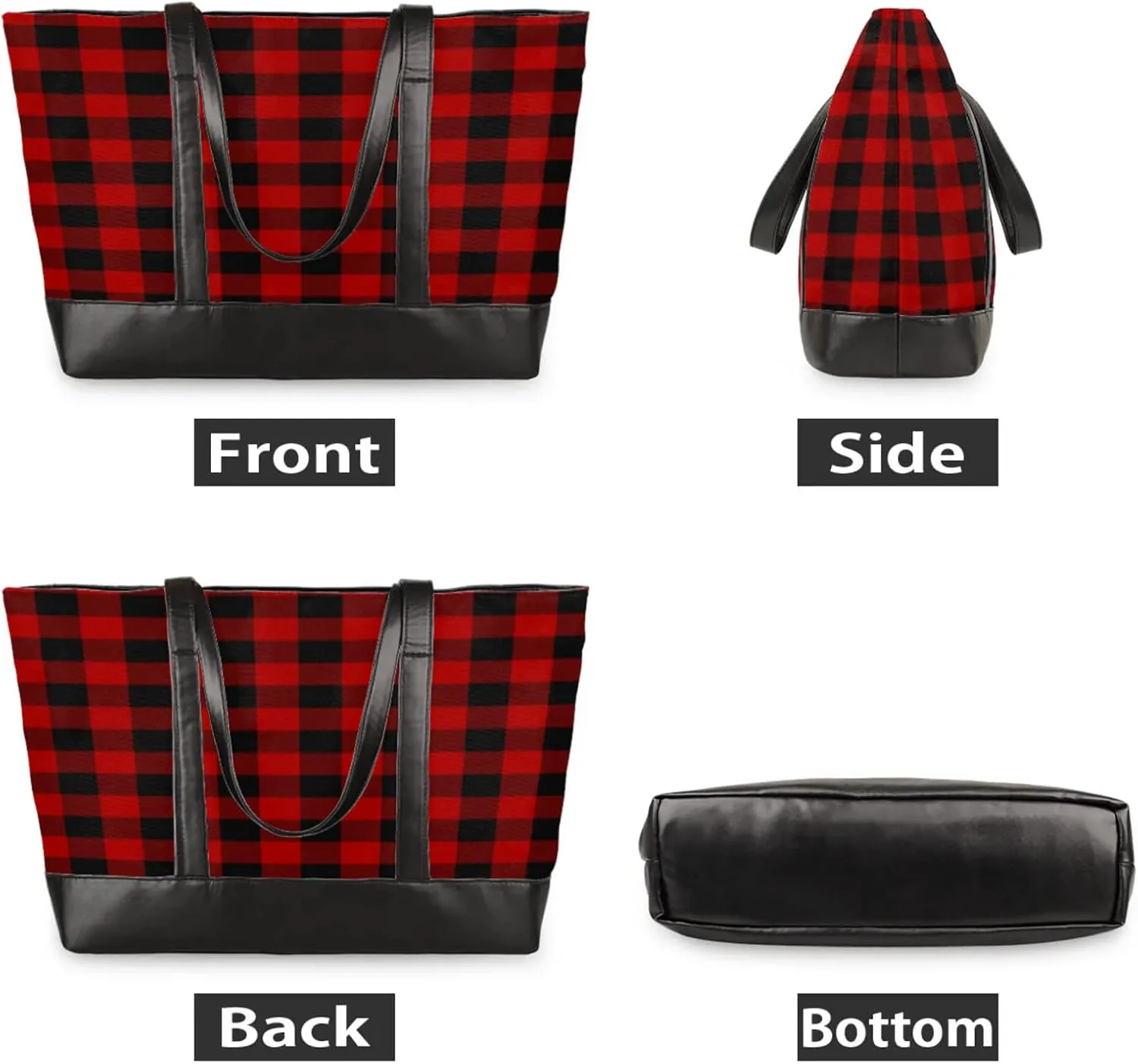 Tote Bag for Women with Zipper, Laptop Tote Bags Laptop Sleeve Case Shoulder Bag Messenger Bags