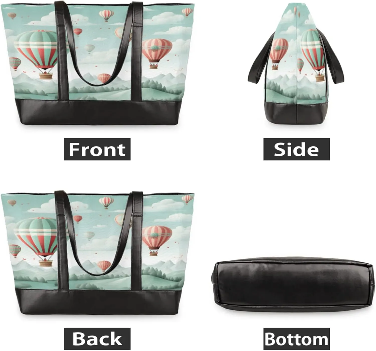 Tote Bag for Women with Zipper, Laptop Tote Bags Laptop Sleeve Case Shoulder Bag Messenger Bags