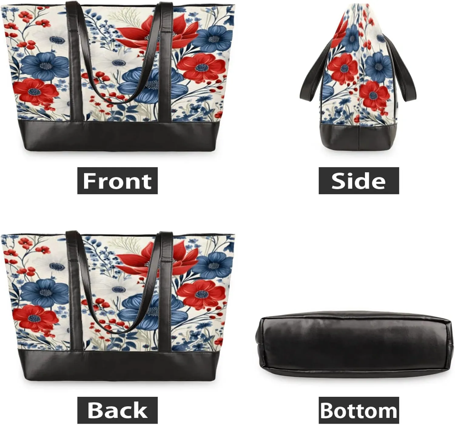 Tote Bag for Women with Zipper, Laptop Tote Bags Laptop Sleeve Case Shoulder Bag Messenger Bags