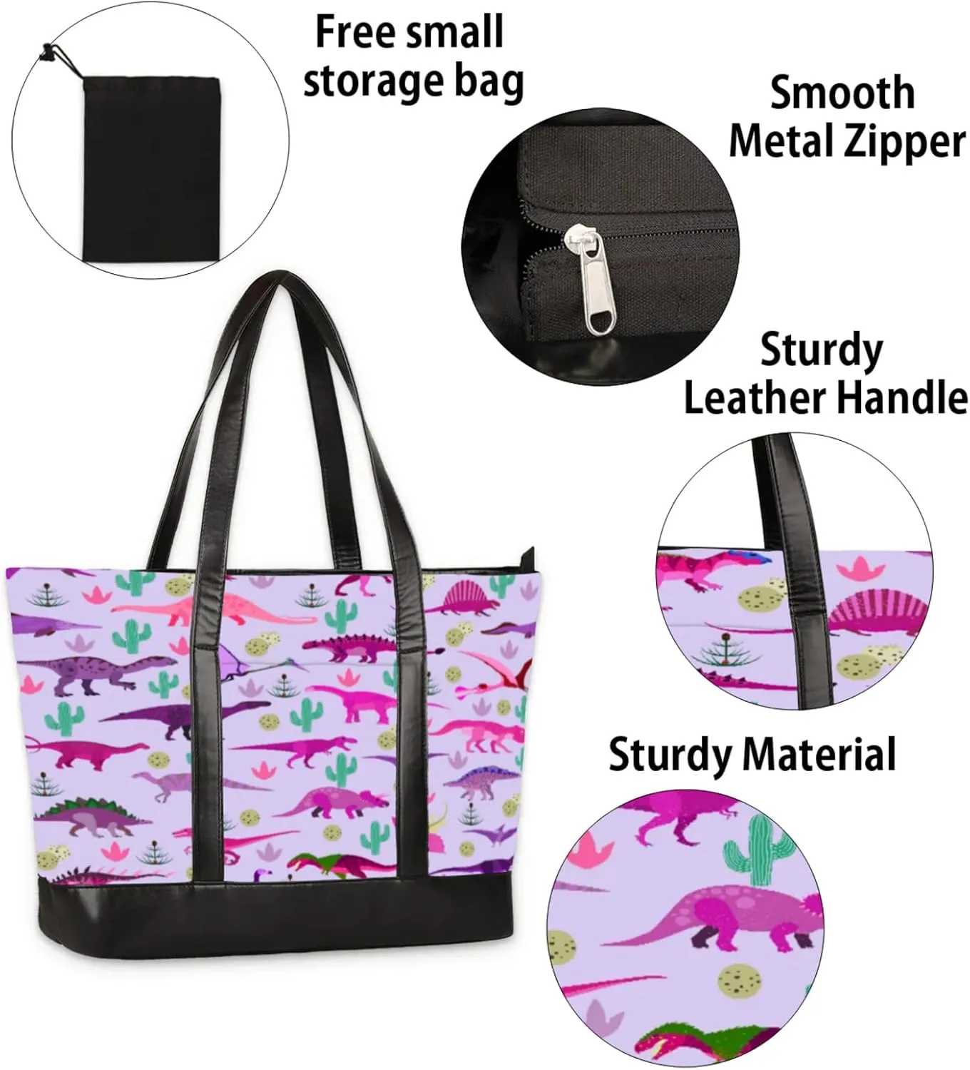 Tote Bag for Women with Zipper, Laptop Tote Bags Laptop Sleeve Case Shoulder Bag Messenger Bags