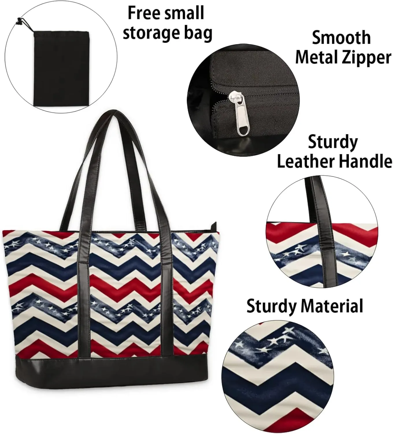 Tote Bag for Women with Zipper, Laptop Tote Bags Laptop Sleeve Case Shoulder Bag Messenger Bags