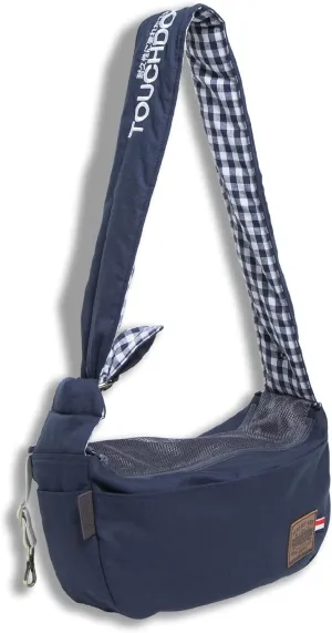 Touchdog 'Toga-Bark' Over-The-Shoulder Hands-Free Pet Carrier, One Size, Navy