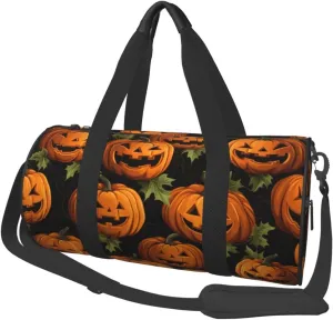 Travel Bag For Women,Halloween Pumpkin Patterns Print Personal Item Duffle Bags,Weekend Travel Duffel Tote Bag,Travel Sport Gym Bag For Men,Airplane Travel Essentials For Flying