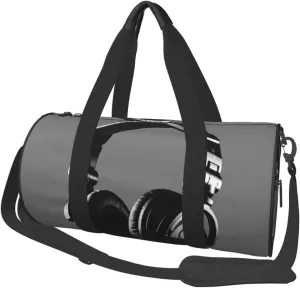 Travel Bag For Women,Headphones Print Personal Item Duffle Bags,Weekend Travel Duffel Tote Bag,Travel Sport Gym Bag For Men,Airplane Travel Essentials For Flying