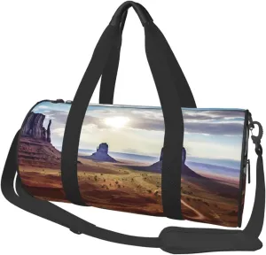 Travel Bag For Women,Landscape Of Monument Valley Print Personal Item Duffle Bags,Weekend Travel Duffel Tote Bag,Travel Sport Gym Bag For Men,Airplane Travel Essentials For Flying