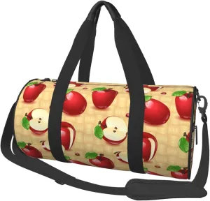 Travel Duffel Bag Fruit Apples Workout Bag For Woman Dance Bag Weekender Bag Man Tote Gym Bag Hospital Bag For Labor And Delivery Overnight Bag Luggage Bag