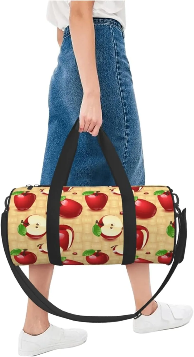 Travel Duffel Bag Fruit Apples Workout Bag For Woman Dance Bag Weekender Bag Man Tote Gym Bag Hospital Bag For Labor And Delivery Overnight Bag Luggage Bag