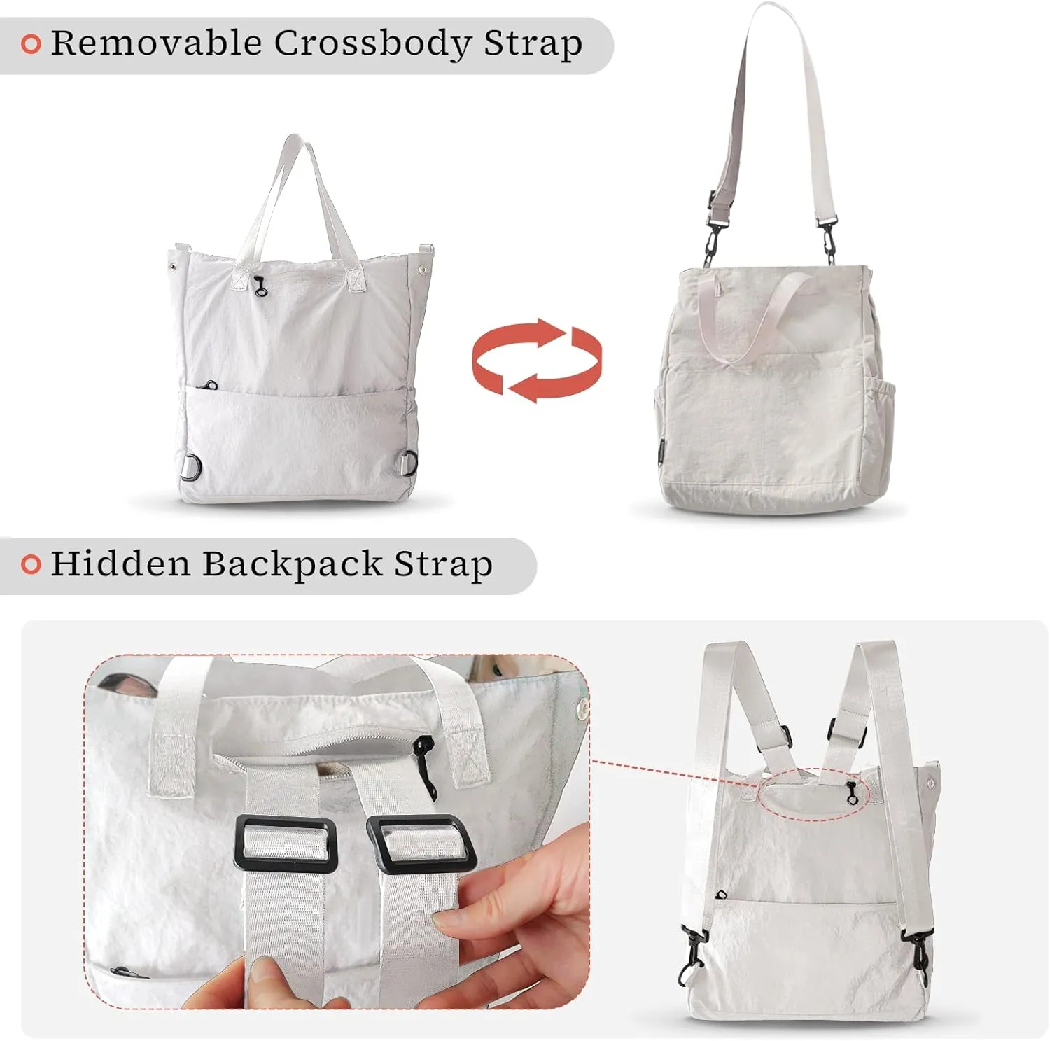Travel Duffel Bag with Laptop Compartment, Gym Bag for Women Carry On Weekender Tote Overnight Backpack