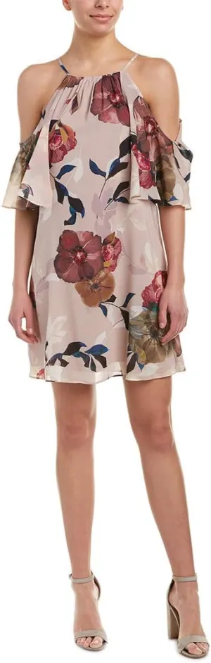 Trina Turk Women's Seraphima Faye Floral Cold Shoulder Dress