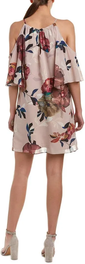 Trina Turk Women's Seraphima Faye Floral Cold Shoulder Dress