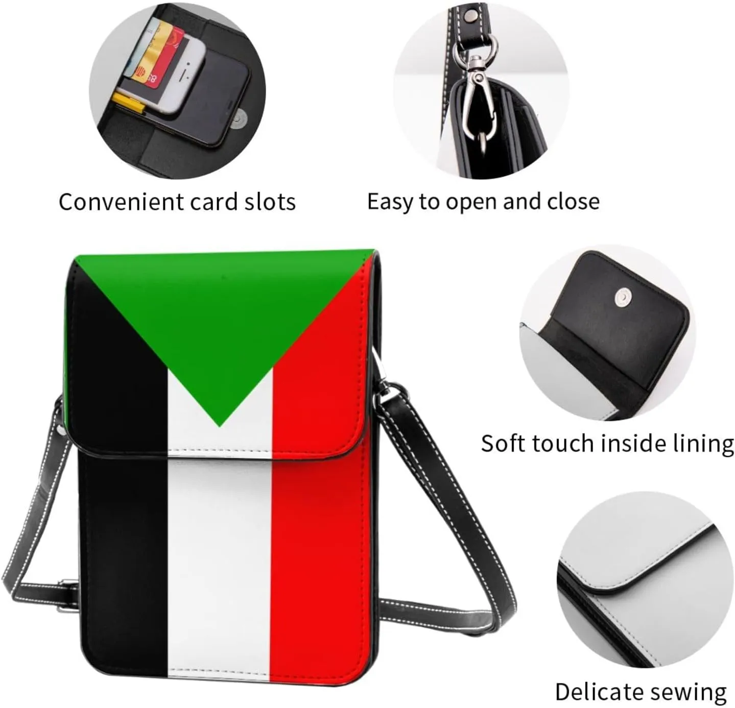 Trinidadian and Tobagonian Flag Small Crossbody Purse Cell Phone Bag for Women