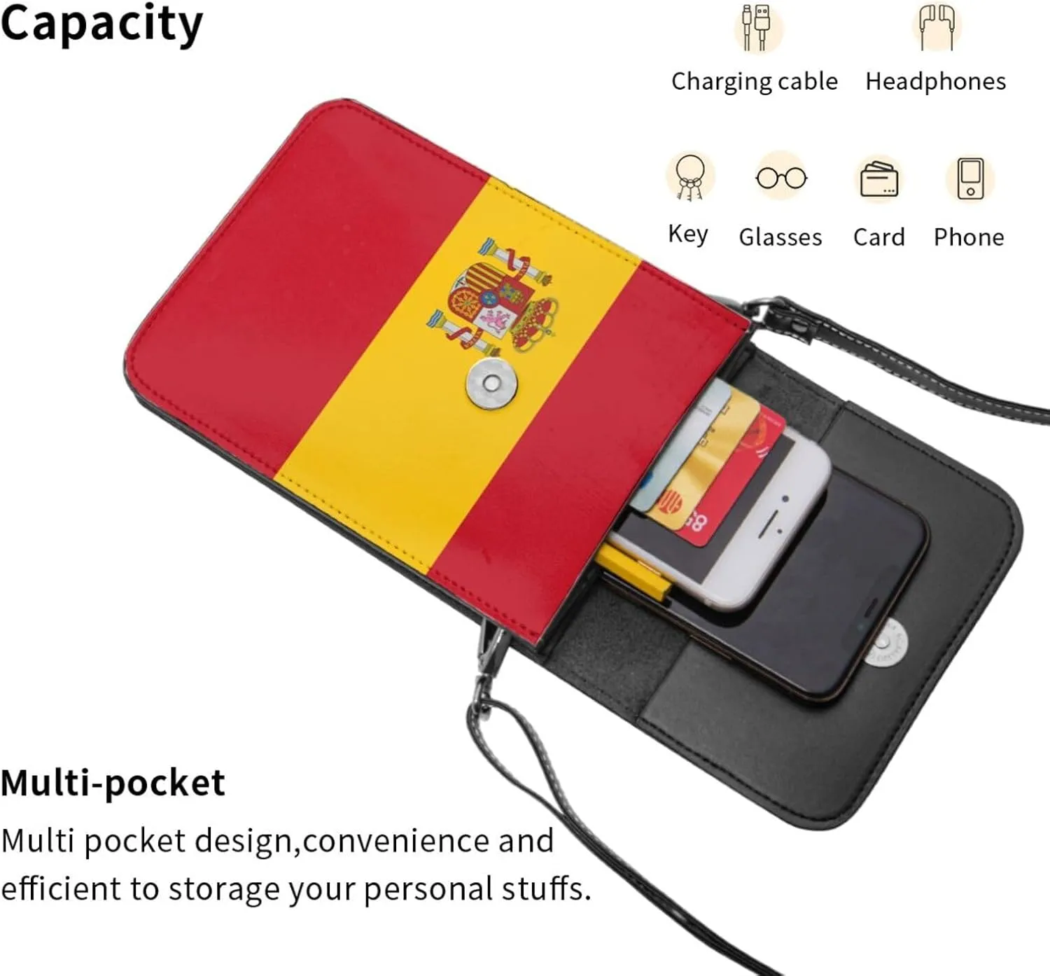 Trinidadian and Tobagonian Flag Small Crossbody Purse Cell Phone Bag for Women