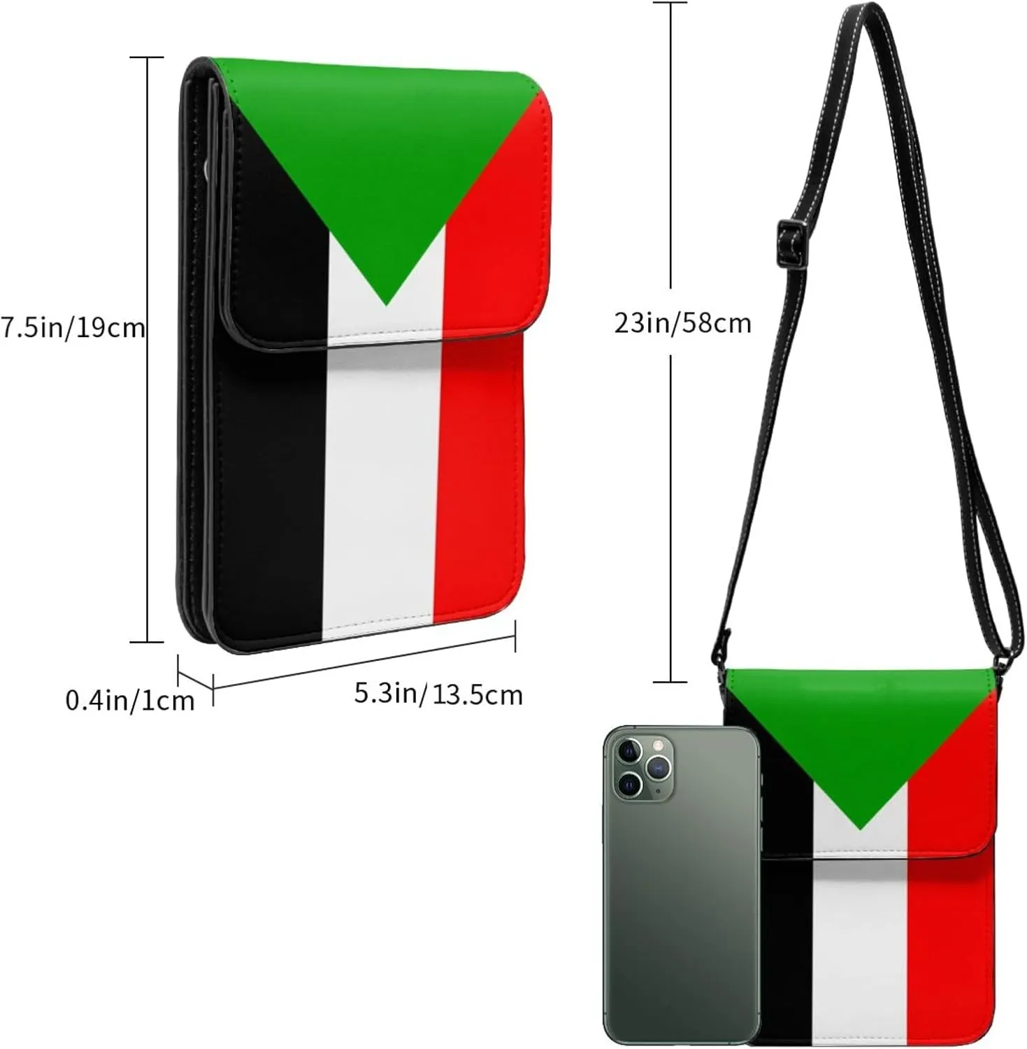Trinidadian and Tobagonian Flag Small Crossbody Purse Cell Phone Bag for Women