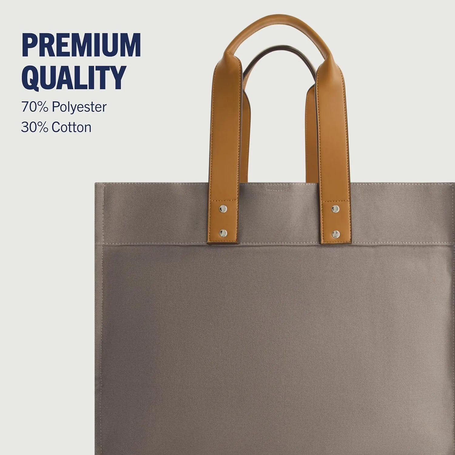 True Religion Large Tote Bag, Canvas Travel Carryall Shoulder Handbag