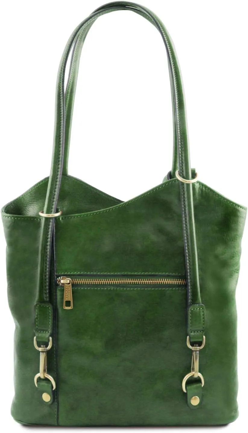 Tuscany Leather Patty - Leather convertible bag - TL141497 (Green)