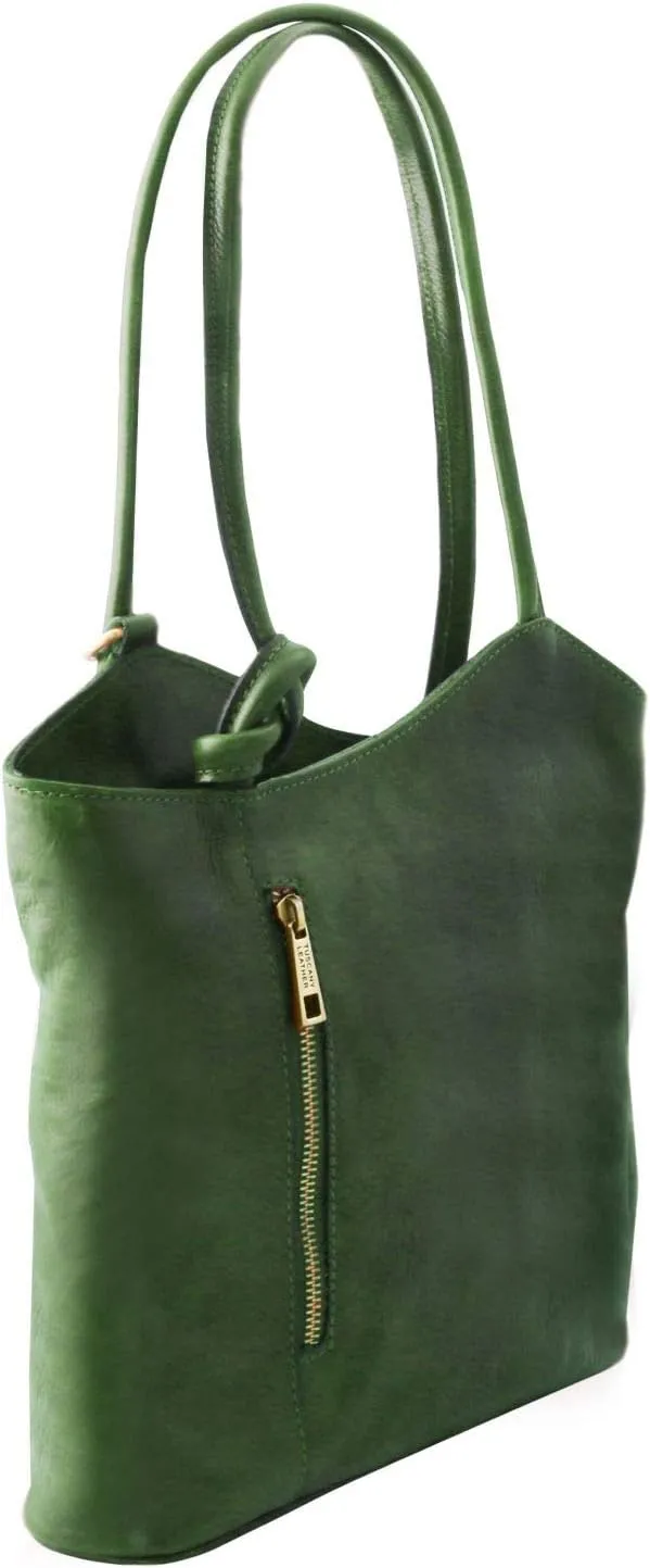 Tuscany Leather Patty - Leather convertible bag - TL141497 (Green)