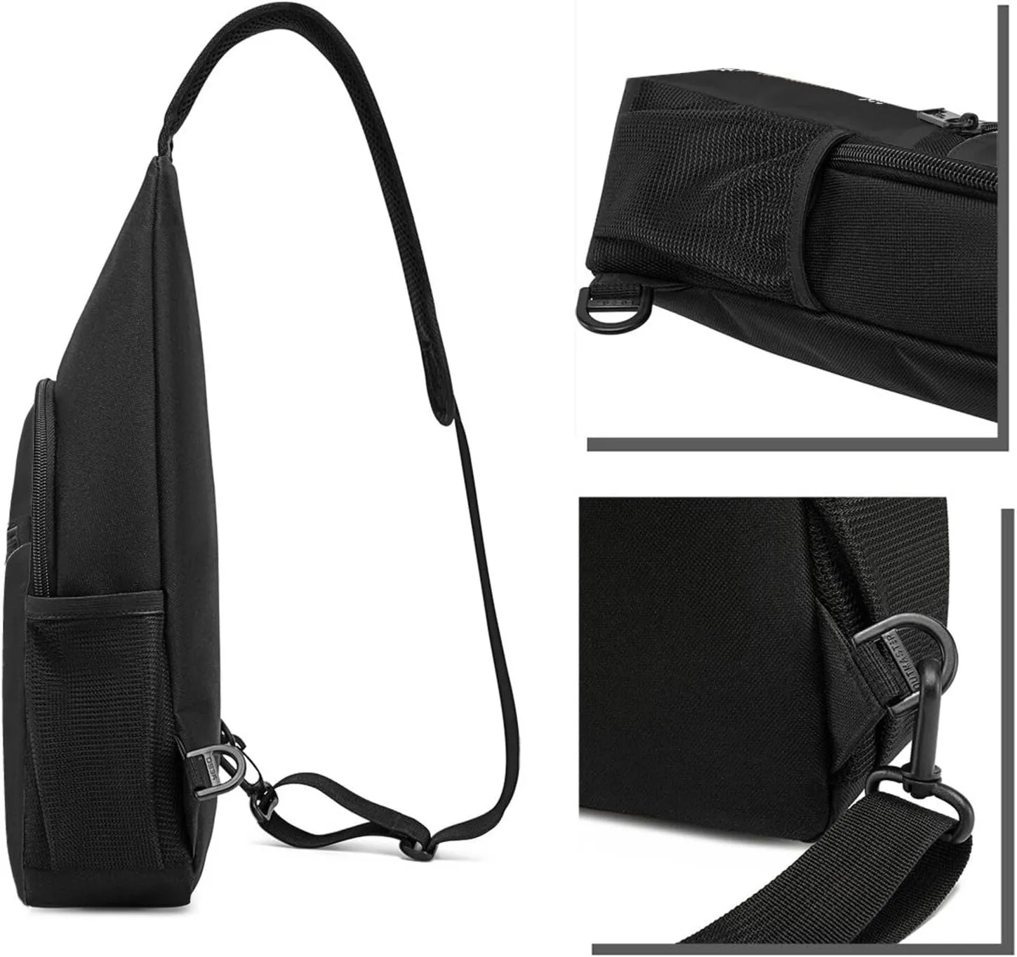 Unbreakable Breast Cancer Warrior Sling Bag Crossbody Backpack Shoulder Casual Daypack Bags for Men Women