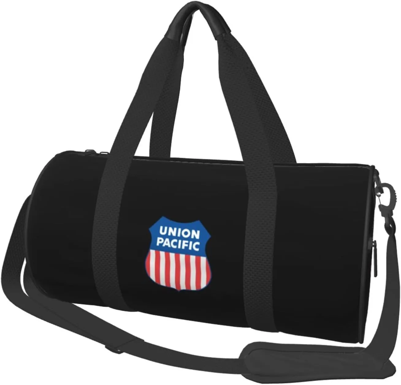 Union Pacific Railroad Convertible Garment Bag with Shoulder Strap, Carry on Garment Duffel Bag for Men Women - Rolling Foldable for Travel Luggage Bags (Black)