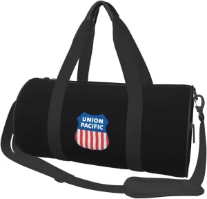 Union Pacific Railroad Convertible Garment Bag with Shoulder Strap, Carry on Garment Duffel Bag for Men Women - Rolling Foldable for Travel Luggage Bags (Black)