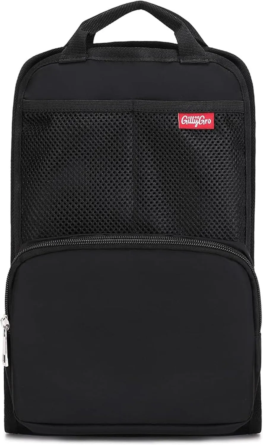 Unisex Foldable Vertical Backpack Organizer Insert for Tote Bag, Carry On, Picnic, Camping - 10 Pockets & Handle