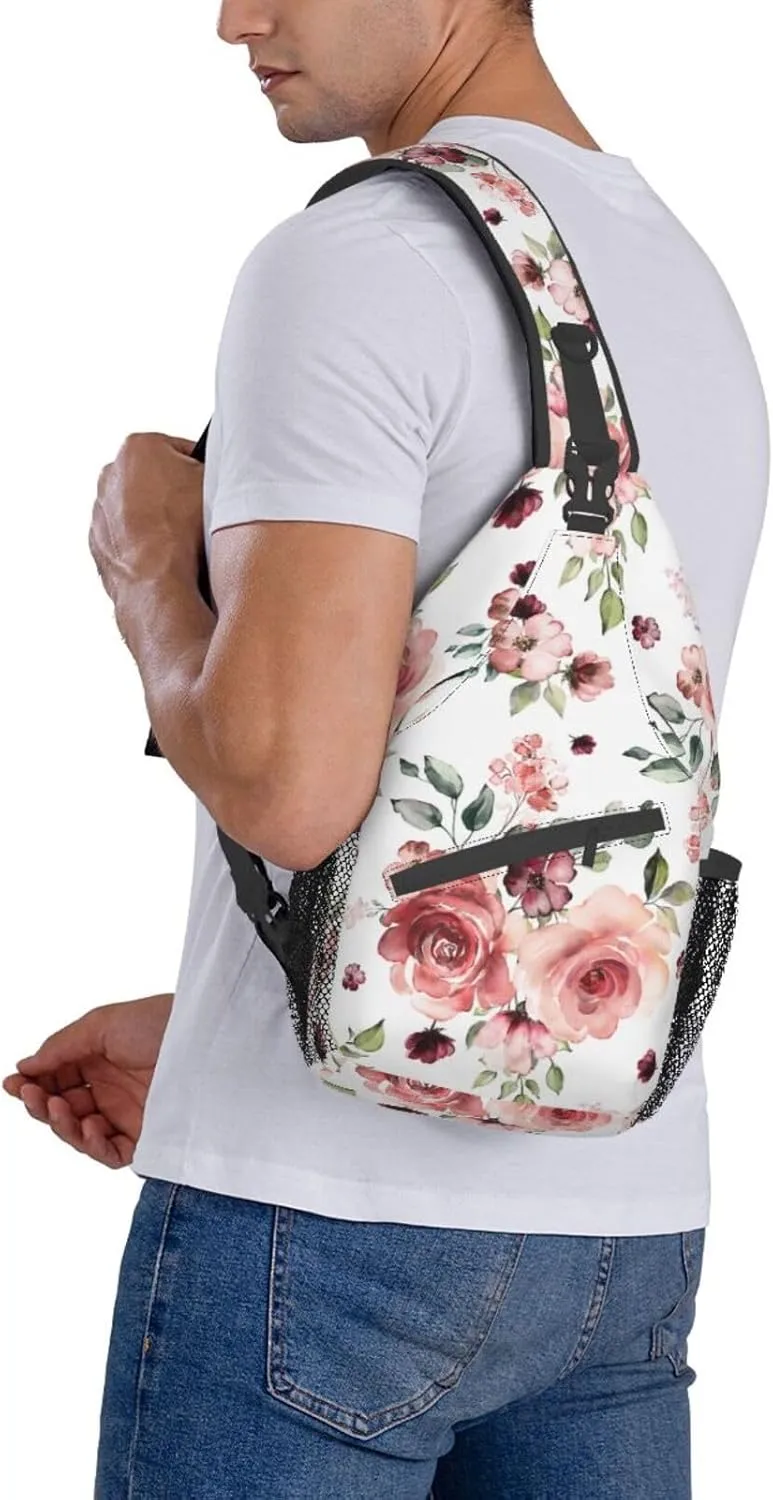 Unisex Sling Bag Crossbody Backpack for Men Women Casual Chest Bag Shoulder Backpack Sport Travel Hiking Daypack